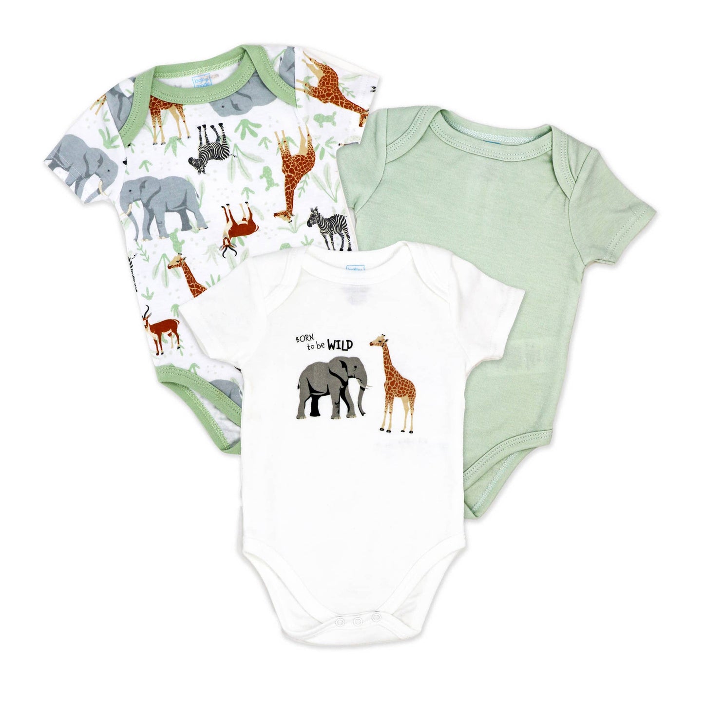 3 Pack Safari Bodysuit