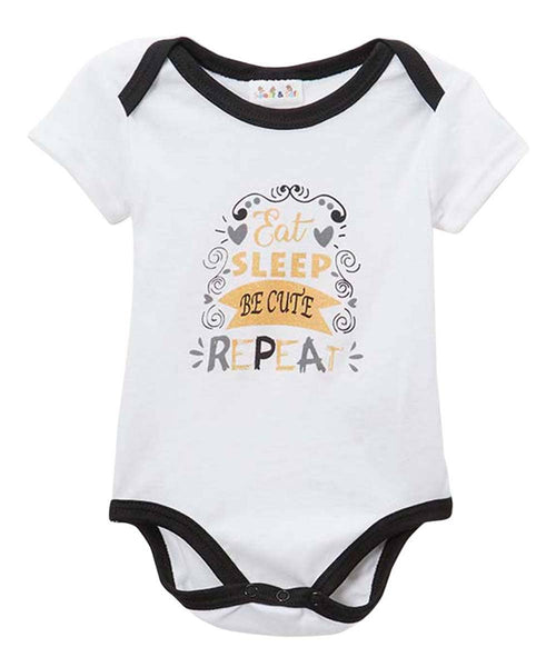 Eat, Sleep, Be Cute, Repeat Bodysuit