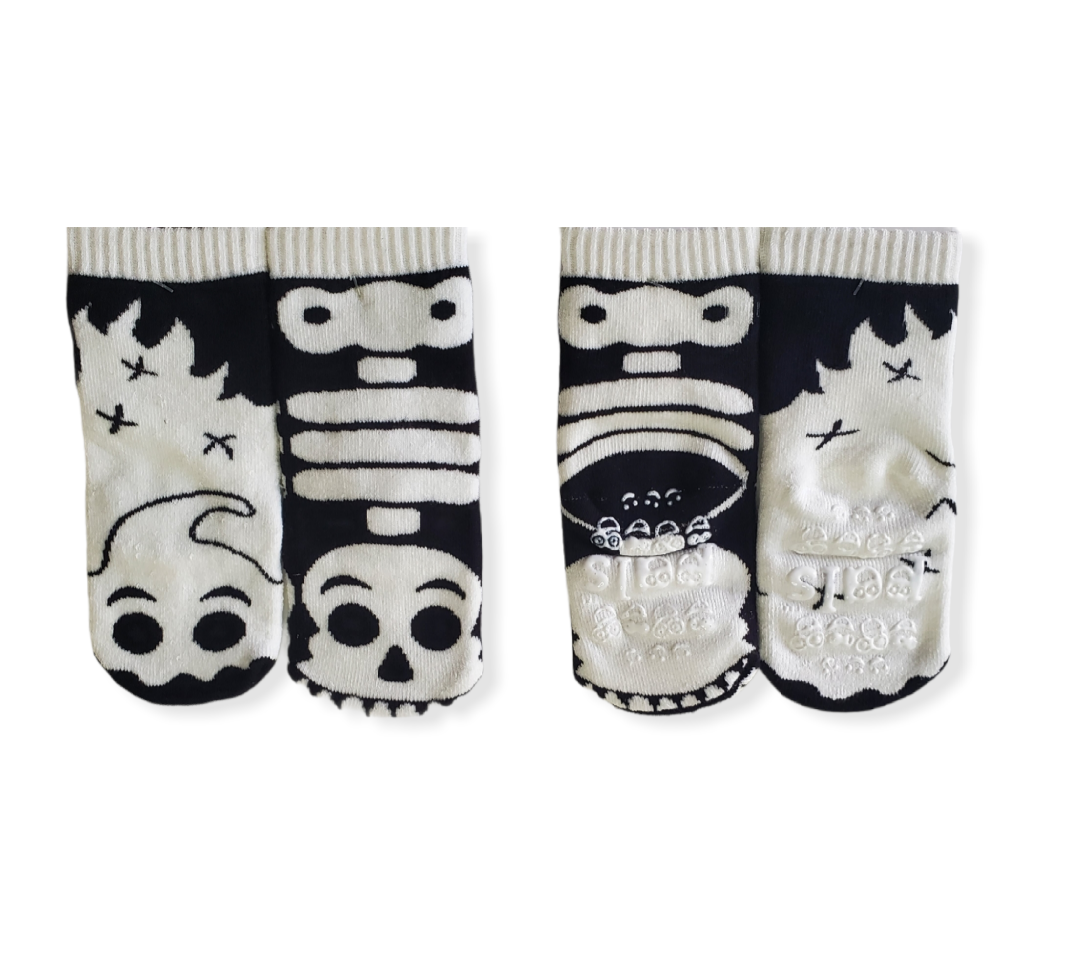 Ghost & Skeleton Grip Socks