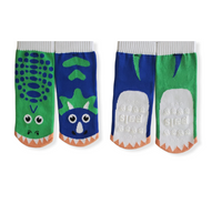 T-Rex & Triceratops Grip Socks