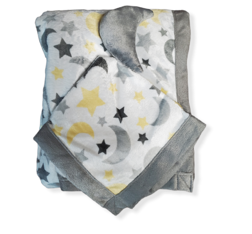 Stars & Moon Security Blanket Set